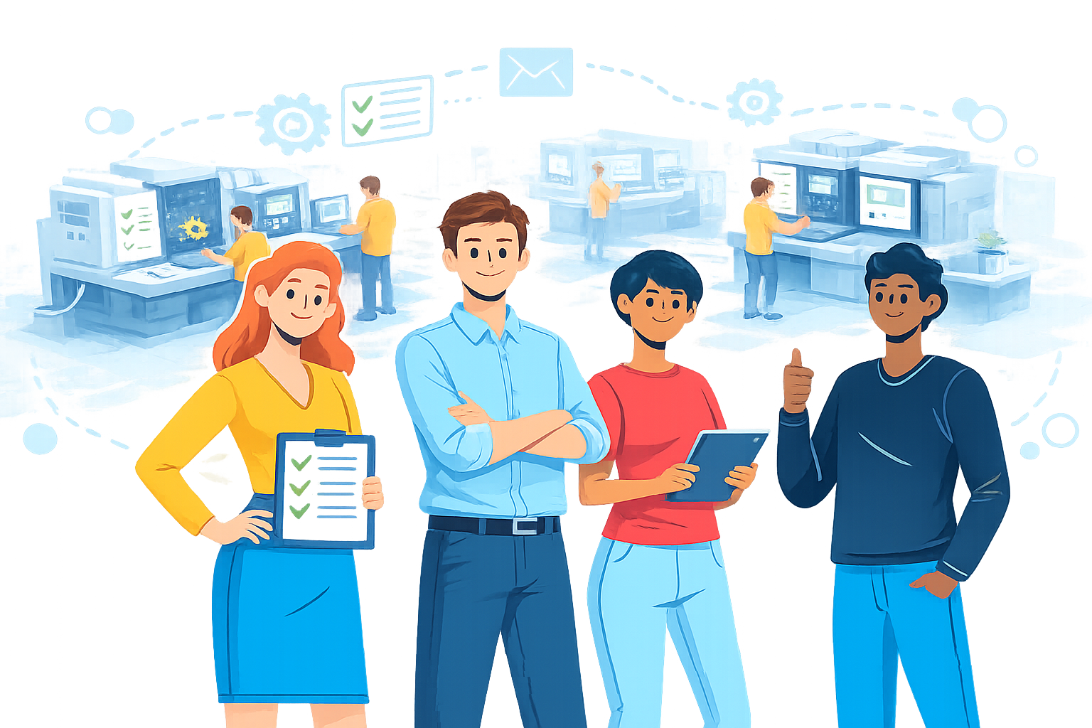 Contact illustration